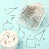 DIY Handmade Earrings Jewelry Kit: Stainless Steel Large Ear Hooks & Materials for Self-Made Drops