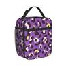 Animal Print Leopard Thermal Insulated Lunch Bag for School  Portable Bento Box Cooler Thermal Food Box