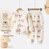 Baby Fleece Set: Warm Autumn & Winter Outing Clothes with High Waist Belly Protection