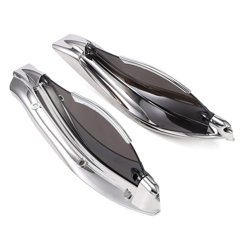 Deflectores de aire de alas laterales de carenado de humo ajustables para motocicleta Harley Touring Electra Street Glide Ultra