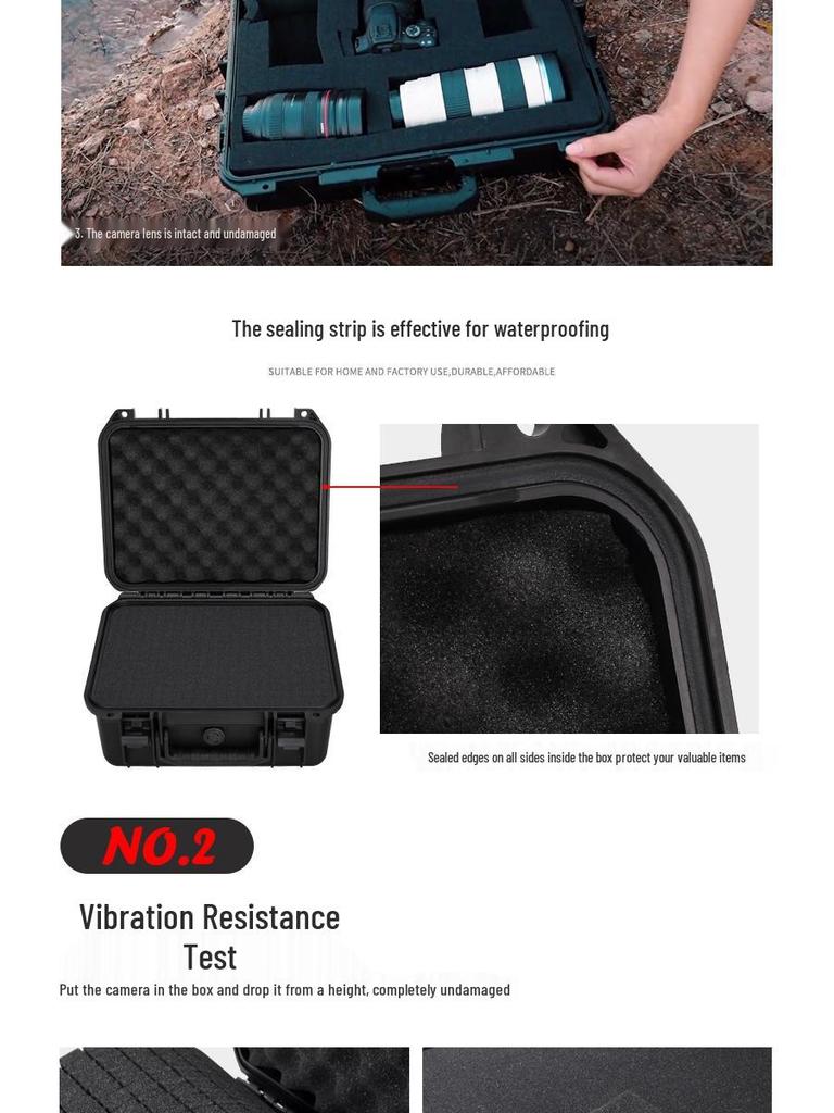 Waterproof Thickened Handheld Tool and Instrument Protection Box, Small Plastic Packaging Box