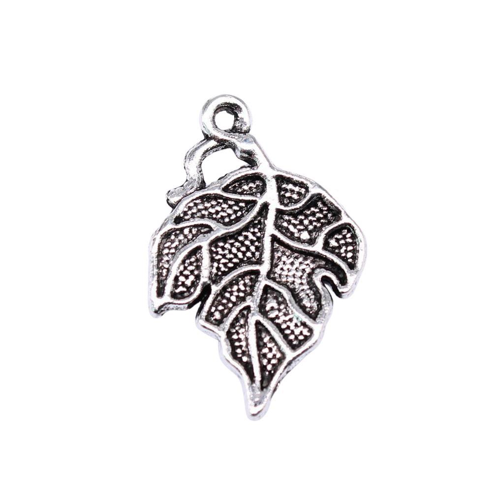 Filigree Leaf Charms Antique Alloy Pendants For Nature Inspired Jewelry
