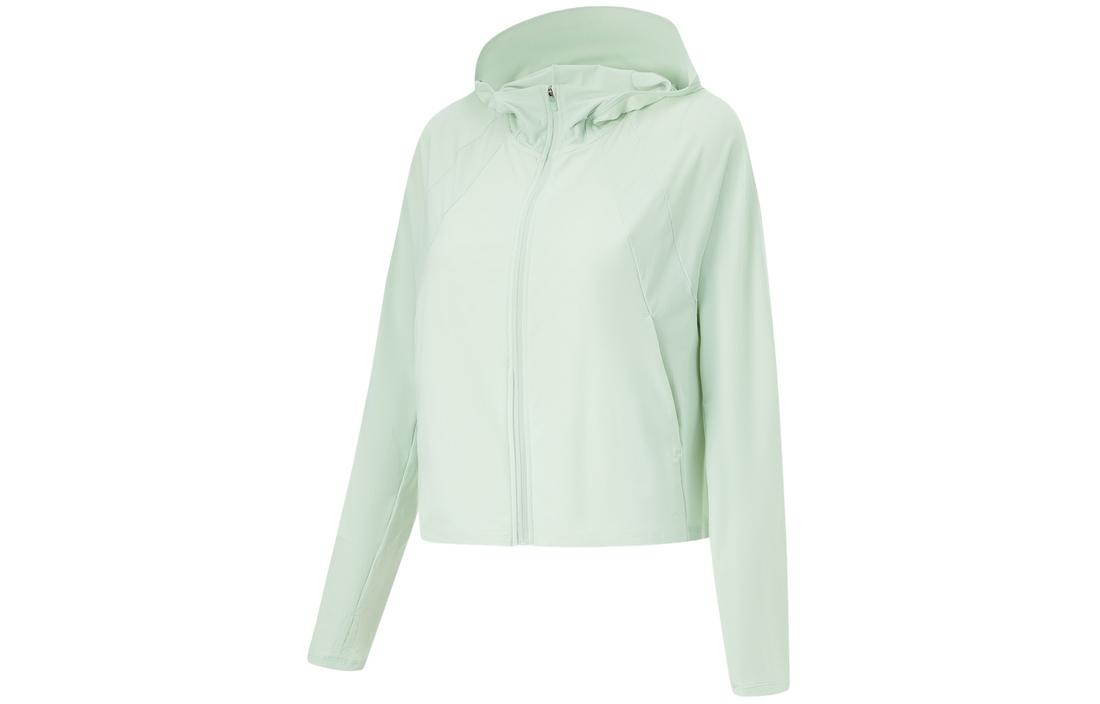 Li Ning Fitness Series Sweatshirt Women s Ice Fat Green AWDU476-8 M