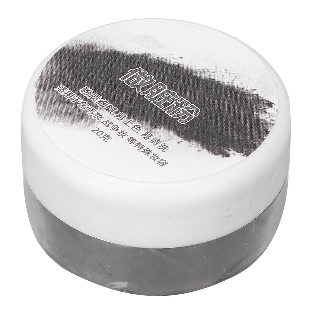 Makeup Charred Ash Powder Beggar Dirty Face Effect Loose Powder Cosmetics Tool for Halloween Dark Grey 20g