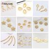 14k gold plated Jewelry Making Supplies Pendant Pearl Beads Holder Pin Pendant Connector Pendant Beads Cap for DIY Jewellery