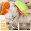 Cat Steamy Brush 3 In 1 Grooming Steam Brush Electric Sprayer for Massage Pet Dog Grooming Shedding Hair Cleaning Massage Combs