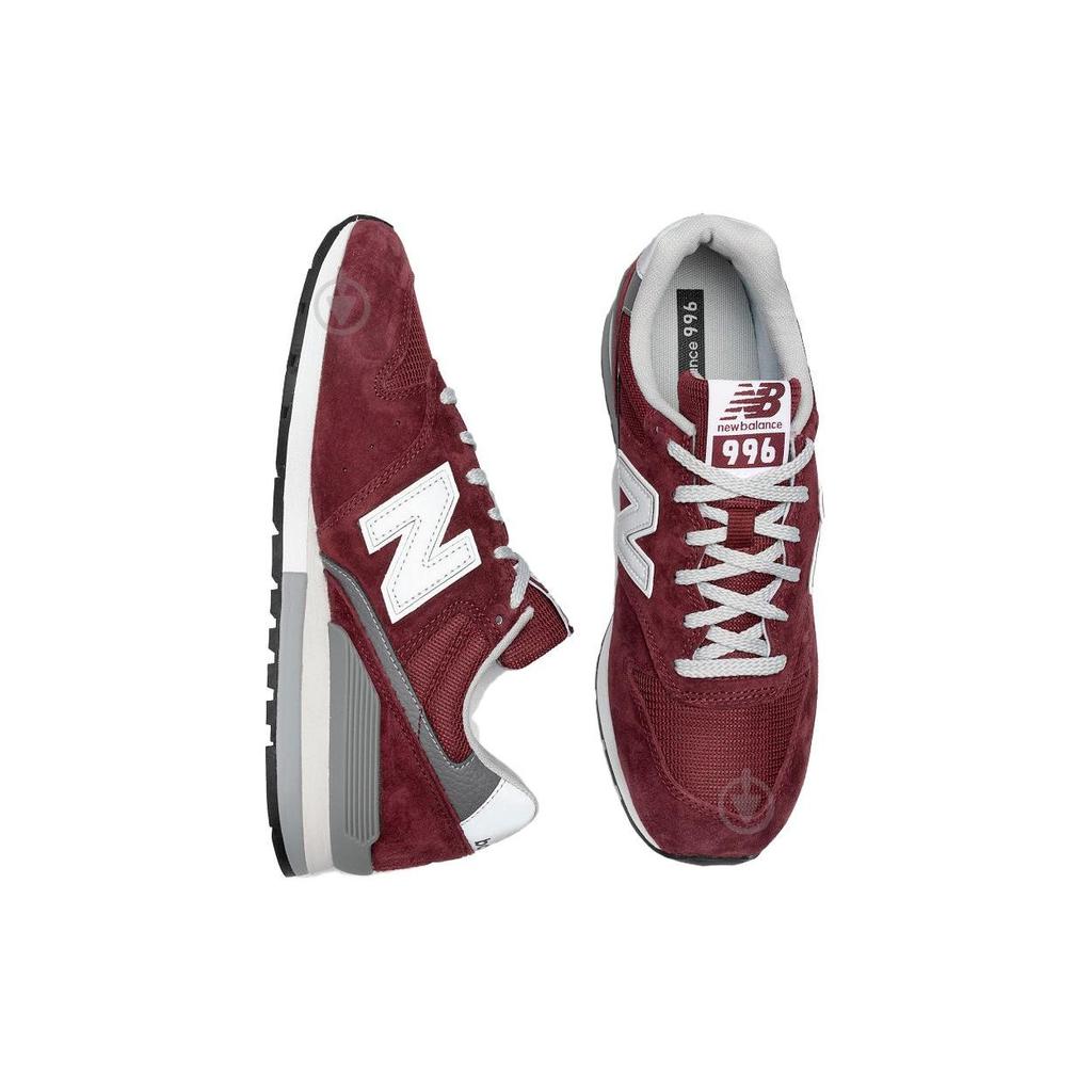 New Balance Nb 996 Sports Casual Low Top Running Shoes Unisex sneaker Burgundy CM996BJ