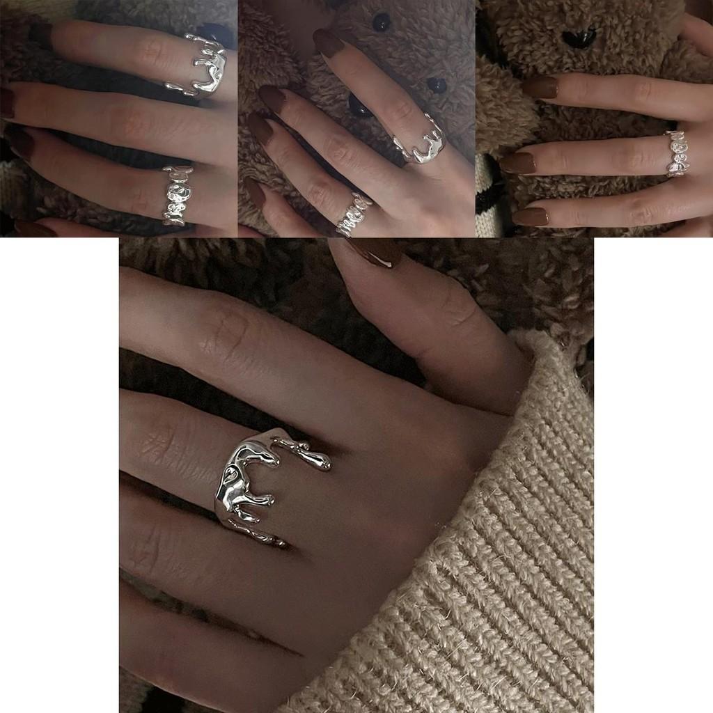 Stylish And Versatile 925 Sterling Silver Ring For Women With Luxurious White Finish Gold