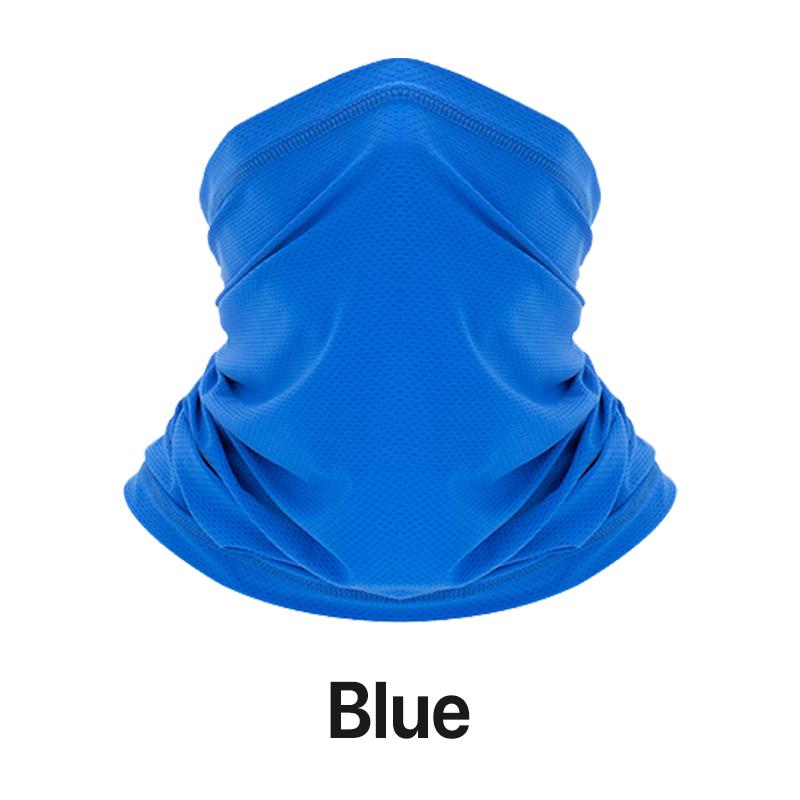 Multifunctional Solid Color Face Neck Gaiter Cooling Scarf Headwear Breathable Face Cover Bandana Sun Protection For Cycling Running