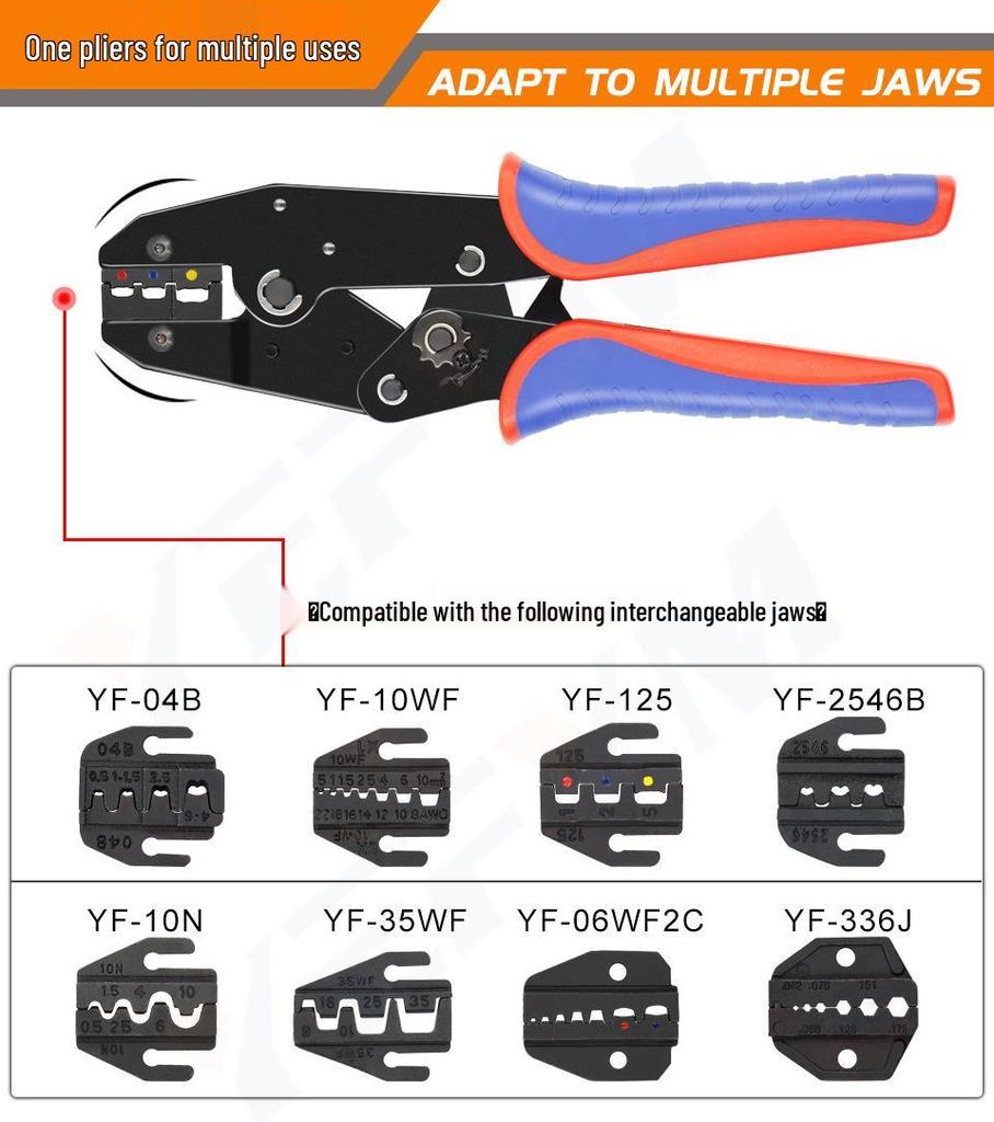YF Series Cold Press Terminal Crimping Pliers for Copper Lug and Plug Terminal