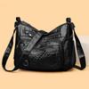 Multi-Layer Soft Leather Bag Women's Crossbody Bag Mobile Phone Bag Mother Shoulder Bag Middle-Aged Bag