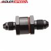 A+ ADLERSPEED AN3 AN4 AN6 AN8 Male To 3AN 4AN 6AN 8AN Male High Flow Turbo Oil Feed Line Filter 80 Micron  Black/Silver/Red/Blue