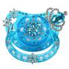 CutiePlusU Large Crystal Adult Snow DIY Craft Pacifier, Blue, Baby,