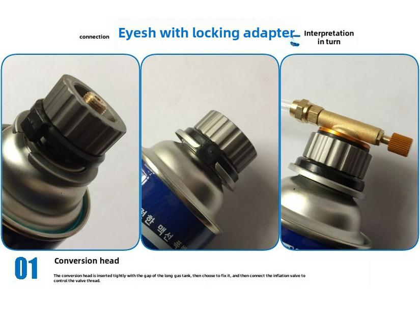 Outdoor Stove Gas Tank Conversion Valve for Camping