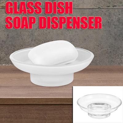 Glass Soap Dish Soap's Usage Monitoring Bar Bathtub Holder Luxurious Replacement for Shower Clear Bathroom Countertop Dispensers