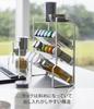 Yamazaki Tower Slim Spice 4 W24 X X Smooth 8144 Rack, Tiers, White, Approx. D9.5 H26.7cm, Access,
