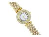 Fashion Rhinestone Women's Quartz Watch with Roman Numerals and Bracelet Style