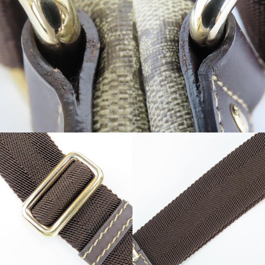 Used GUCCI Shoulder Bag 223666 GG Supreme Canvas/leather beige Dark brown