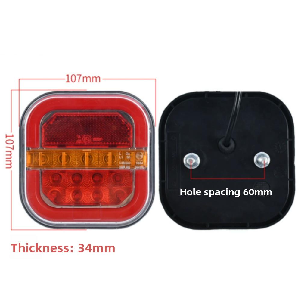 Square Wireless Trailer Lights Waterproof LED Trailers Rear Lights  Car Accessories