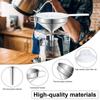 304 Stainless Steel Funnel with Strainer for Filling Bottles Kitchen Food Funnel with Nylon Filter Strainer for Oil Juice Filter