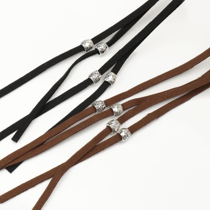 Blogger With Waist Chain Bohemian Tassel Belt Women'S Decorative Skirt Vintage Copper Coin Buckle Belt