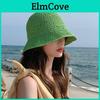 Women Woven Straw Sun Hat Bucket Hat Foldable Fishing Hat Sun Protection Beach Hat Summer Travel Hiking Vacation Bucket Hat Women Fashion Accessories