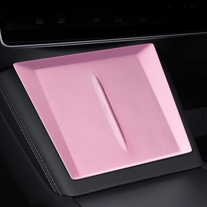 1pc Car Center Console Wireless Charging Pad Center Console Anti Slip Silicone Mat For Phone Charger Area Car Accessories