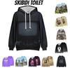 Skibidi Toilet Funny Casual Hooded Sweatshirt Creative Game Print Multiple Styles To Choose From