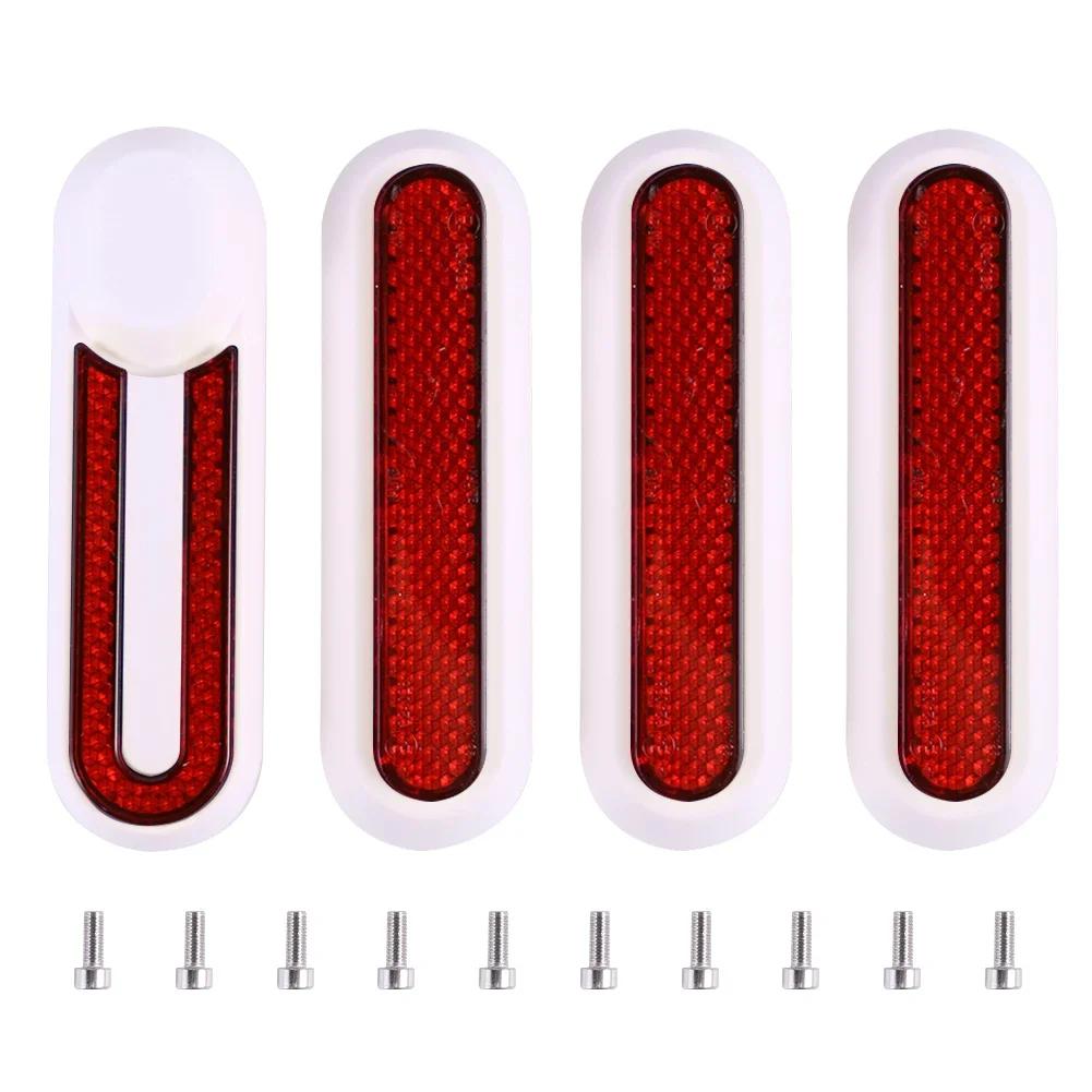 Radabdeckung Schutzschale für Xiaomi Elektroroller Pro 2/M365 Pro Sicherheitsreflektierendes Rohr Nachtreflektor Rollerzubehör