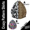 At Marvelous Animal Print Crazy Pattern Street Fashion Men's Shirt, Paneled, Asymmetrical, (ST/No. 23150) (AA, L)
