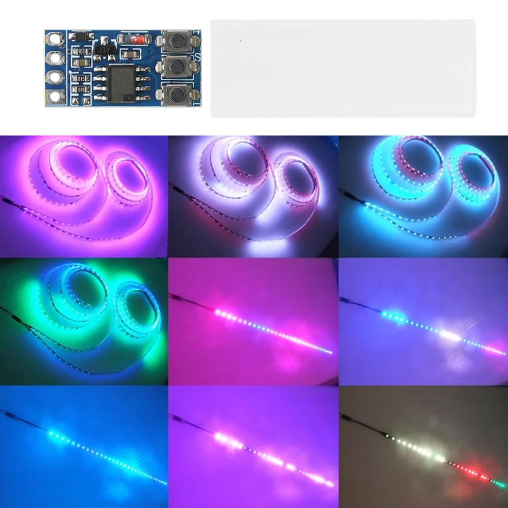 DC5-24V WS2812 LED Strip Control Board 5 Kinds of Flashing Modes RGB Light Strip Controller RGB Strip Driver Module WS2811/16703