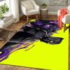 1Pc Black Panther'S Dynamic Pose Rug, Office Carpet Indoor Outdoor Doormat, Non-Slip, Comfortable, Living, Christmas Halloween, Xmas Gift S1659
