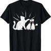Cat Tipping Bowling Pins Fun Bowler Girls Kids Toddler Women T-Shirt