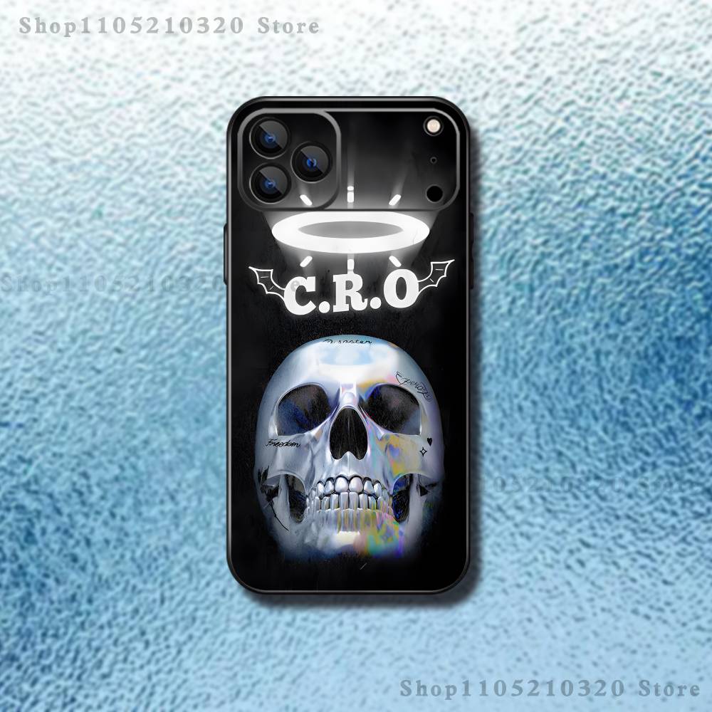 C-Cro Rapper Phone Case For iPhone 17,16,15,14,13,12,Pro,Max,Plus,E,SE4,Air,Mini Black Soft Box