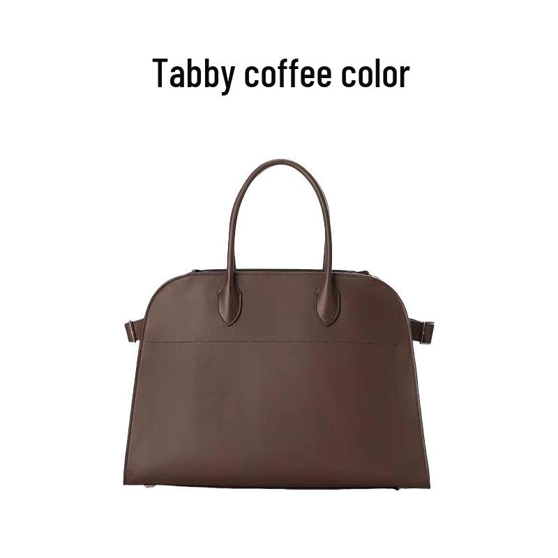 TheRow Margaux15 Large Genuine Leather Tote – Handheld Computer Bag in Style of Bai Baihe and Dong Jie