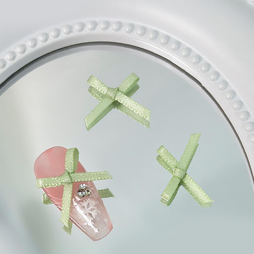 10Pcs Bow Nail Charms Bow Nail Art Decorations Colorful Bowknot Nail Accessories Acrylic Nails DIY Manicure Tips