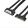 22pinový prodlužovací napájecí kabel SATA 22pinový 7+15 samec na samici datový napájecí kombinovaný prodlužovací kabel 50 cm