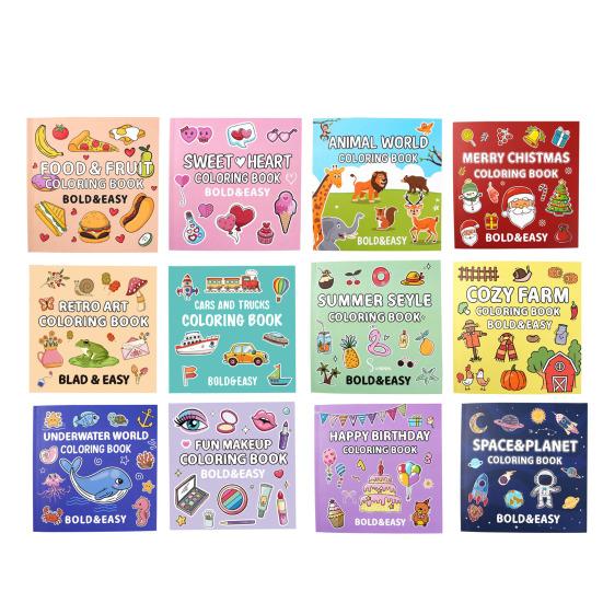 Adults Teens Coloring Book Single-Sided Pages Weird Design High-Resolution Printing Stress Relief Relaxation Drawing