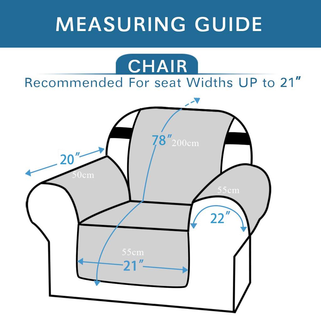 Recliner Chair Cover For Cat Dogs Pet Armchair Slipcover Non-Slip Sofa Slipcover Washable Furniture Protector For Kid Room Decor