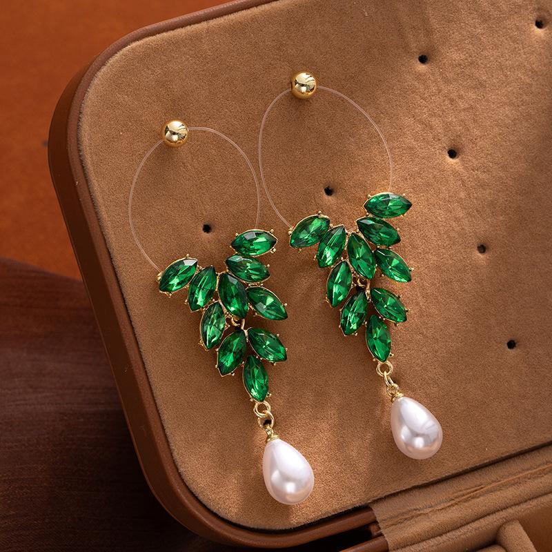 Premium Sense Pearl Tassel Flower Earrings Women'S Seaside Vacation Style Photo Earrings, Exaggerated Earrings Suitable For Summer
