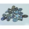 353Cts. Natural Labradorite Carving Mix Cabochon Loose Gemstone 19Pcs Lot LL-1146