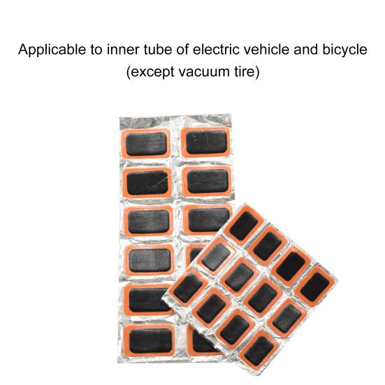 12Pcs/24Pcs Durable Bicycle Tire Repair Patch Rectangle Good Toughness Lightweight Useful Bike Tire
