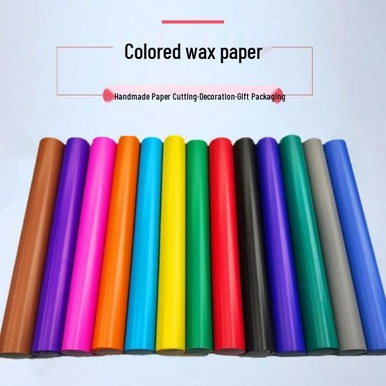 75x50cm Red Single-Sided Waxed Paper for Kindergarten and Handmade Colored Paper Projects