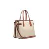New COACH Carryall Fabric With Cow Leather Shoulder Bag, Crossbody Bag, Handbag Tubas Women's Beige CH189-IMNAM