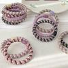 15Pcs/Set Braided Twisted Hair Rubber Bands High Elastic Ponytail Hairbands  Hair Accessories