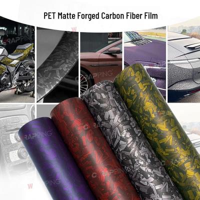 Film Mat Changement de Couleur Fibre de Carbone Forgée pour Voitures et Motos