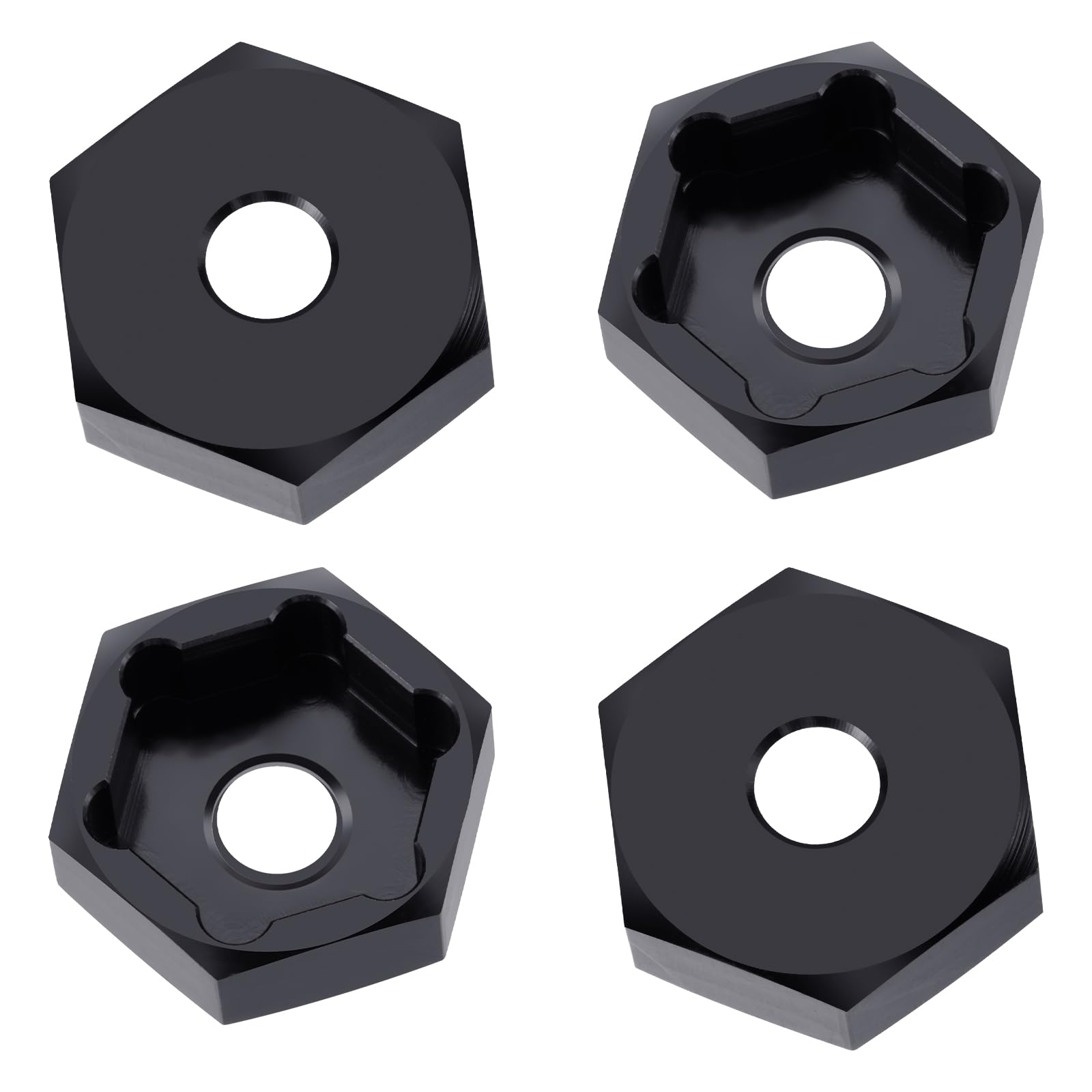 

TRZX 4pcs 14mm to 17mm Wheel Hex Hub Adapter RC Hex Coupler Upgrade Parts for 1/8 RC Car