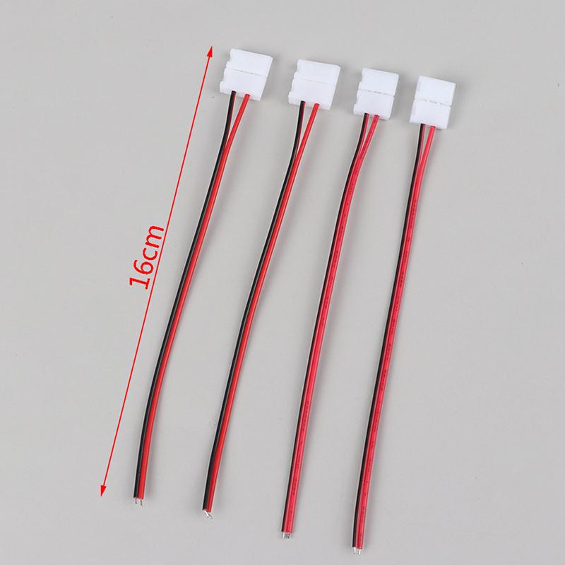 10 Pcs 2 Pin Power 8Mm 10Mm Led Strips Lights Connector Splice Clip For Smd