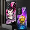 Anime Pokemon Gengar Luxury Phone Cover Glass Case for Samsung Galaxy S26 S25 Ultra S23+ S22 S25+ S21 S24+ S20 FE S23 Plus S24