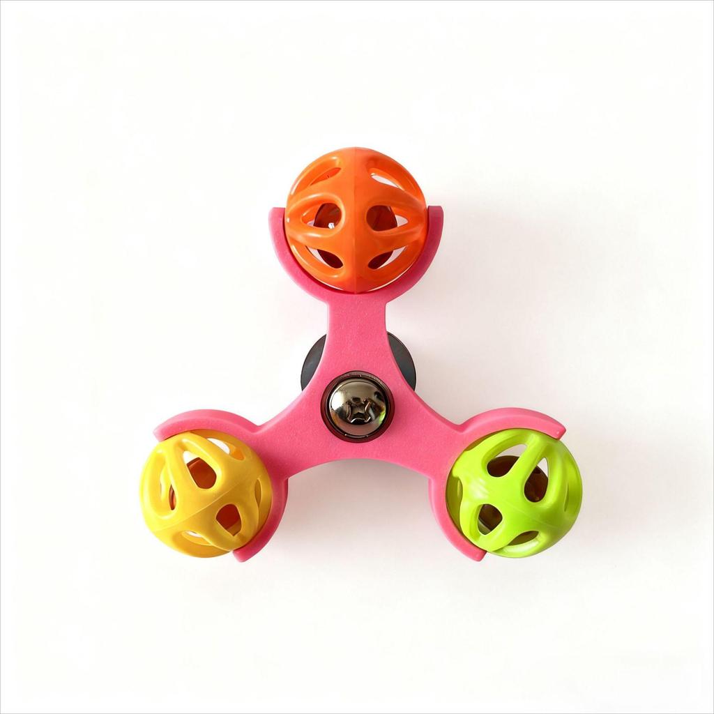 Parrot Windmill Bell Toy: Educational, Anti-Stress, Tiger Skin & Peony Birdcage Ornament